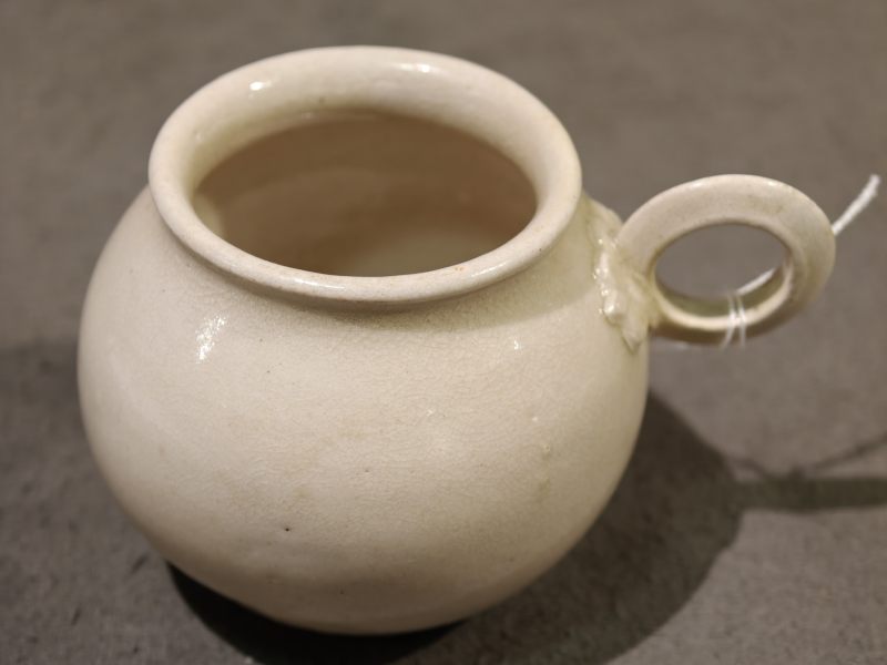 唐 三彩加蓝环柄杯 - 图4