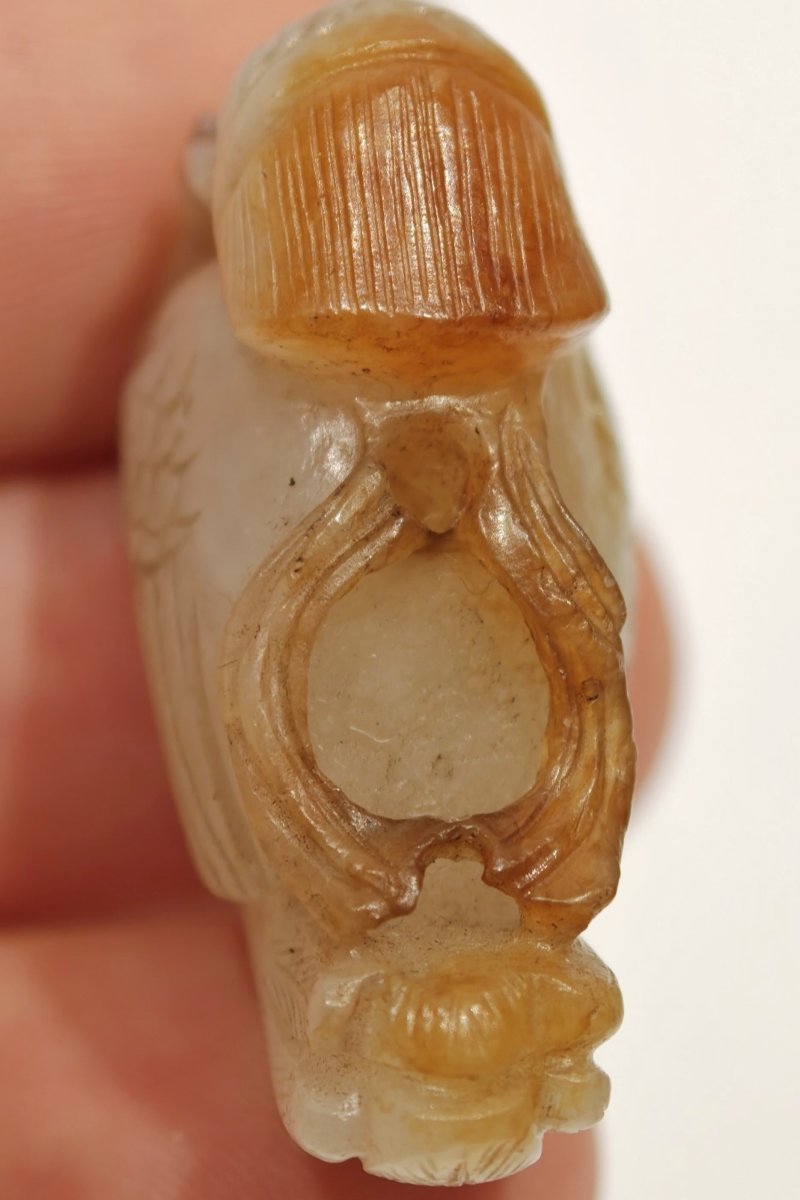 辽 白玉圆雕迦陵频伽饰 - 图6