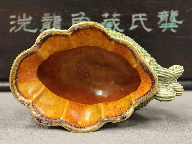 唐 三彩鱼形水丞 - 图10