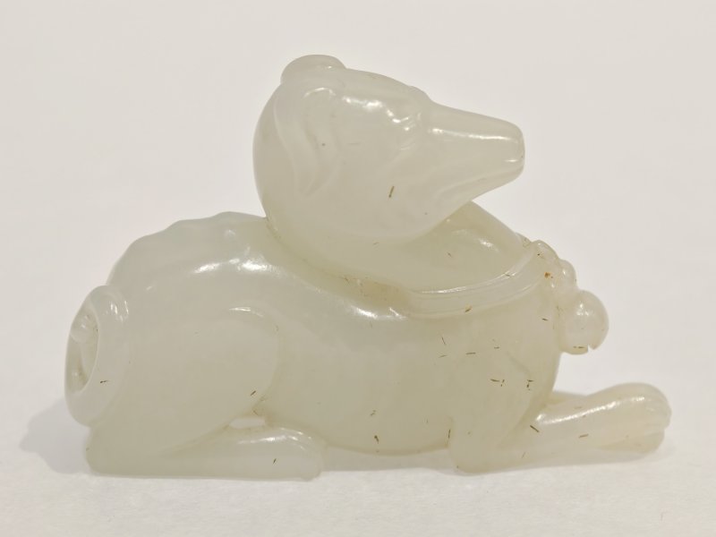 宋 白玉卧犬 - 图4