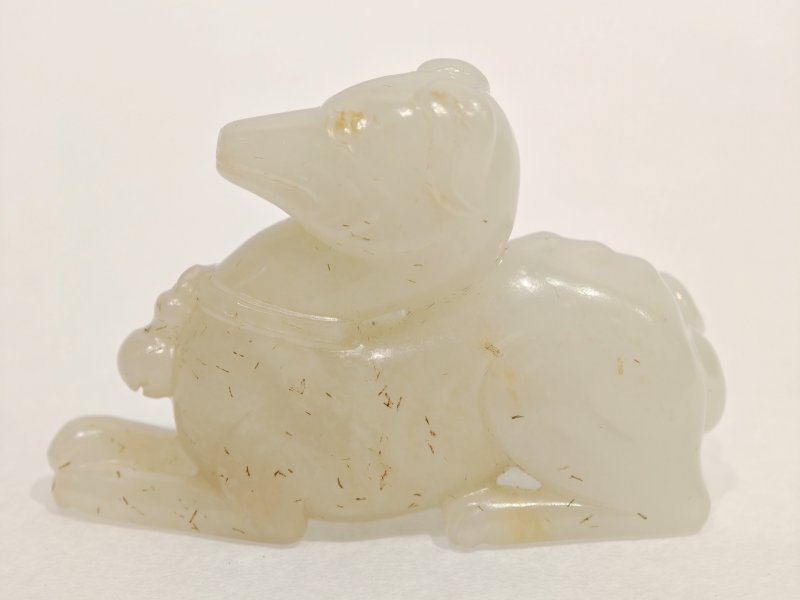 宋 白玉卧犬 - 图6