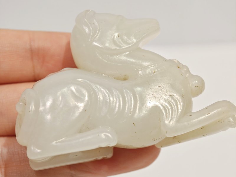 宋 白玉卧犬 - 图9