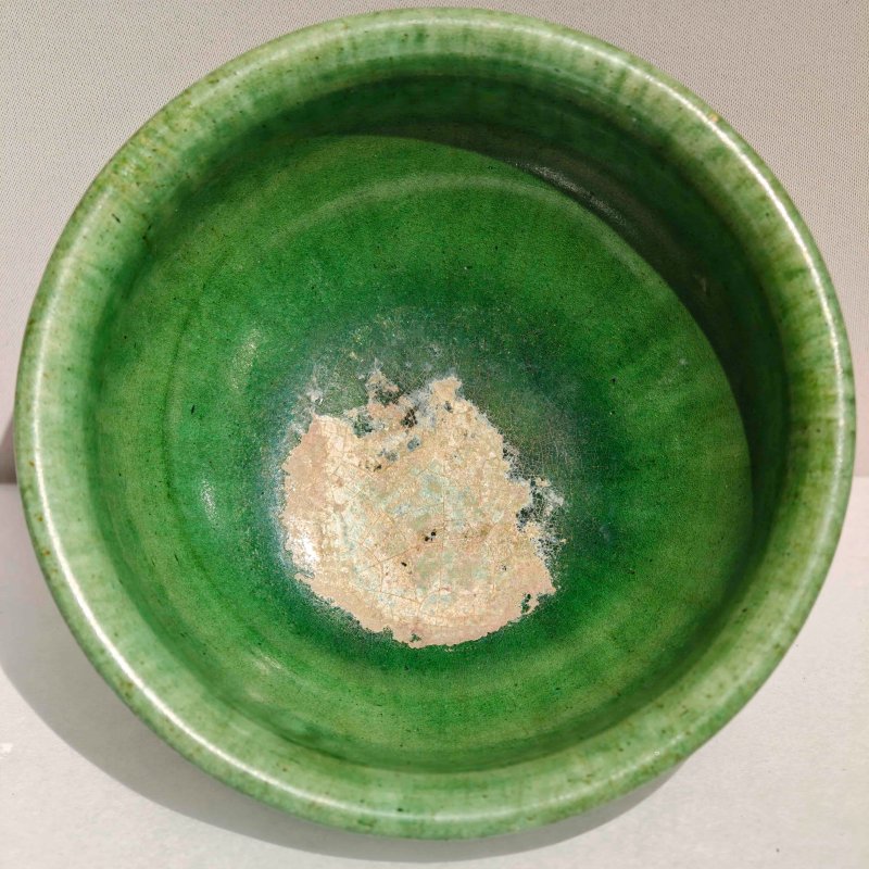 唐 巩县窑绿釉撇口碗 - 图7