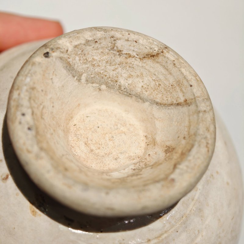 宋 登封窑白釉珍珠地划花高足杯 - 图13