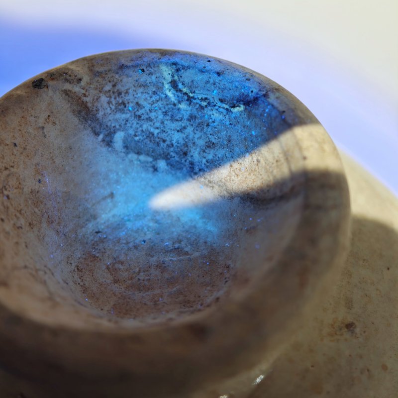 宋 登封窑白釉珍珠地划花高足杯 - 图12
