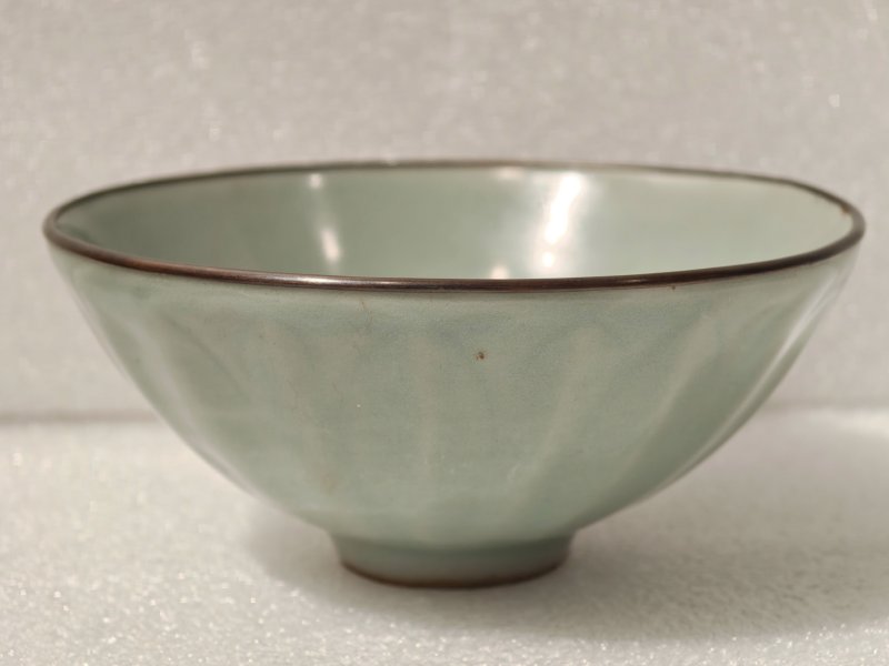 宋 龙泉窑粉青釉莲瓣碗 - 图5
