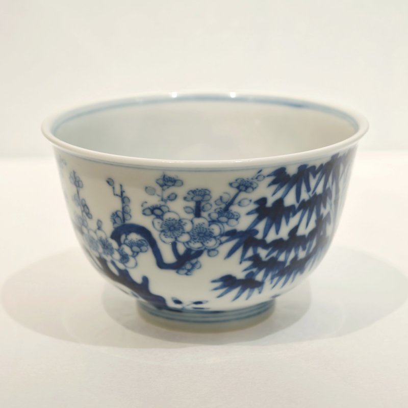 清光绪 青花松竹梅岁寒三友图小碗 - 图4