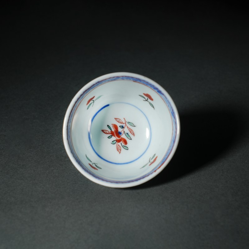清雍正 青花加彩武松打虎杯 - 图6