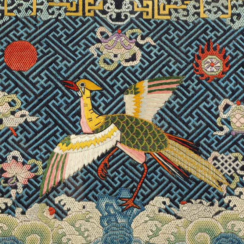 清 纳纱二品锦鸡补 - 图4