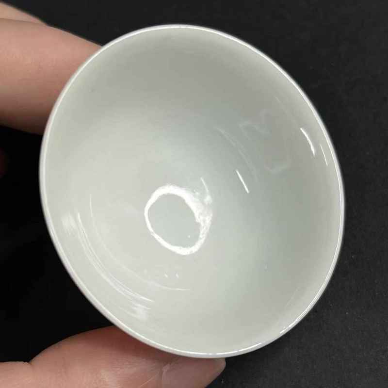 清晚期 矾红粉彩团龙纹杯一组3只 - 图10