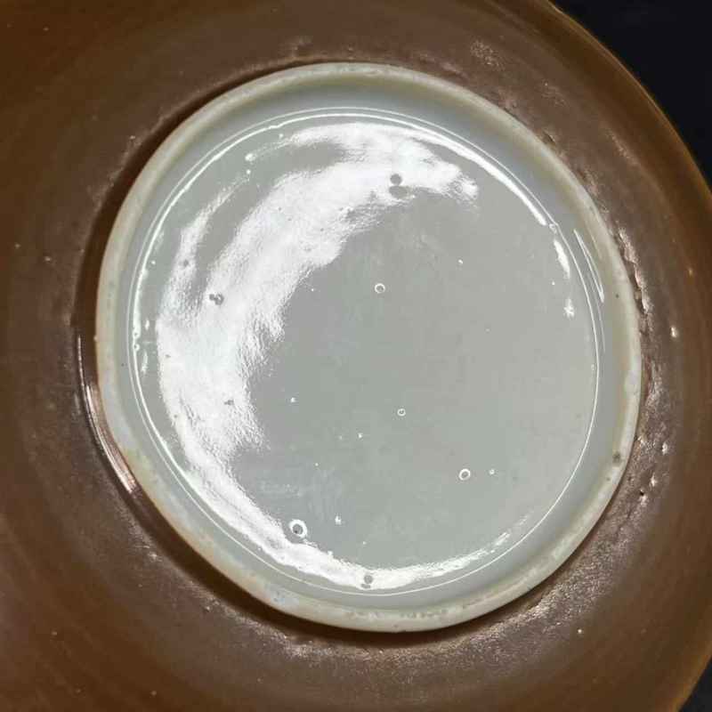 清康熙 外紫金釉内青花盘一对 - 图6