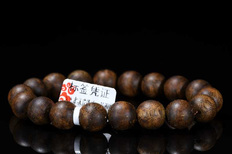  棋楠99沉圆形手串 - 图3