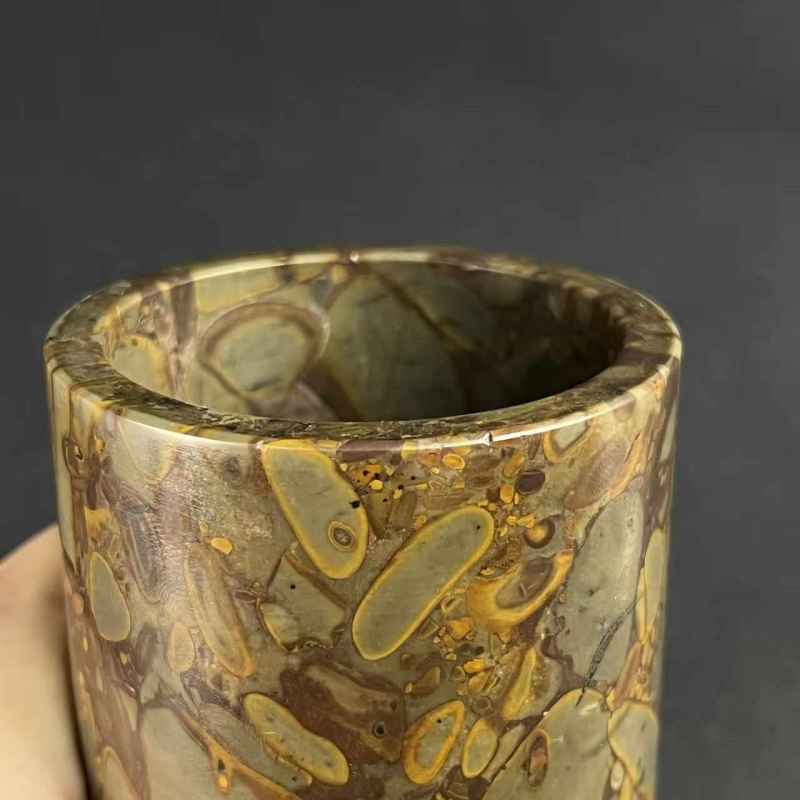 清末 布丁石笔筒 - 图6