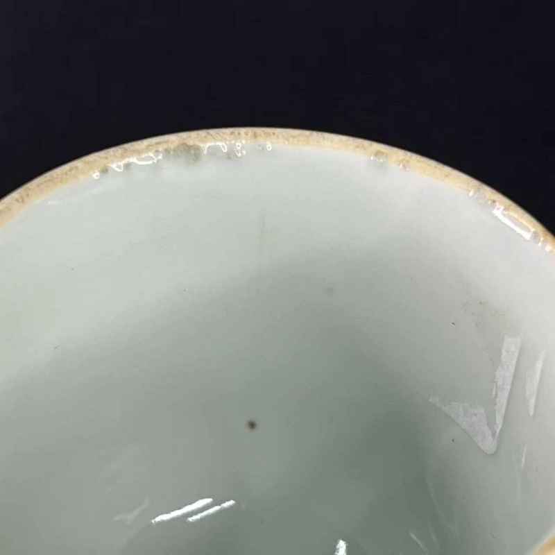 清光绪 青花山水纹骰盅 - 图7