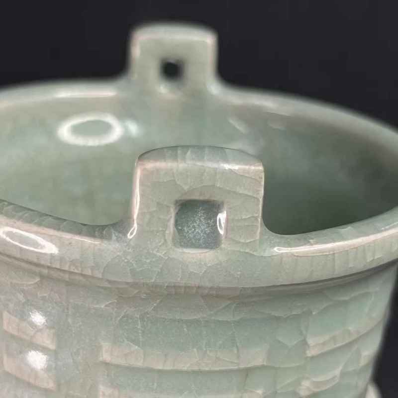 清中期 青釉八卦纹香炉 - 图9
