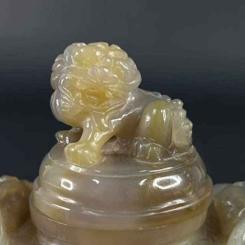 民国 玛瑙活环耳炉（已评级） - 图6