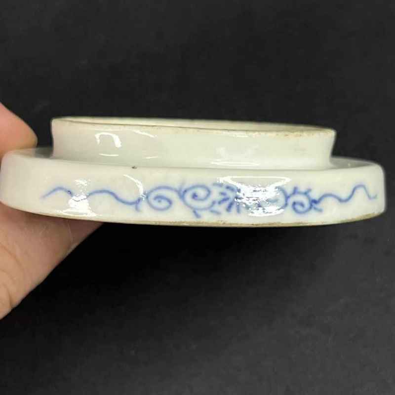 清光绪 青花山水纹骰盅 - 图11