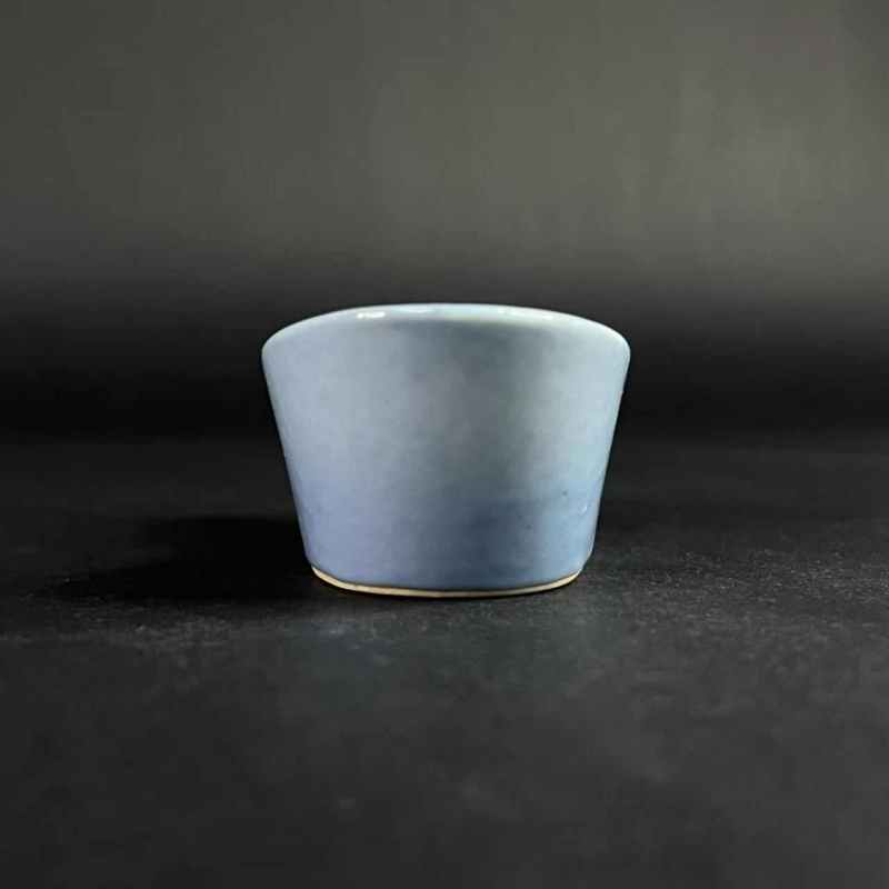 清 天蓝釉金元宝形茶则 - 图4