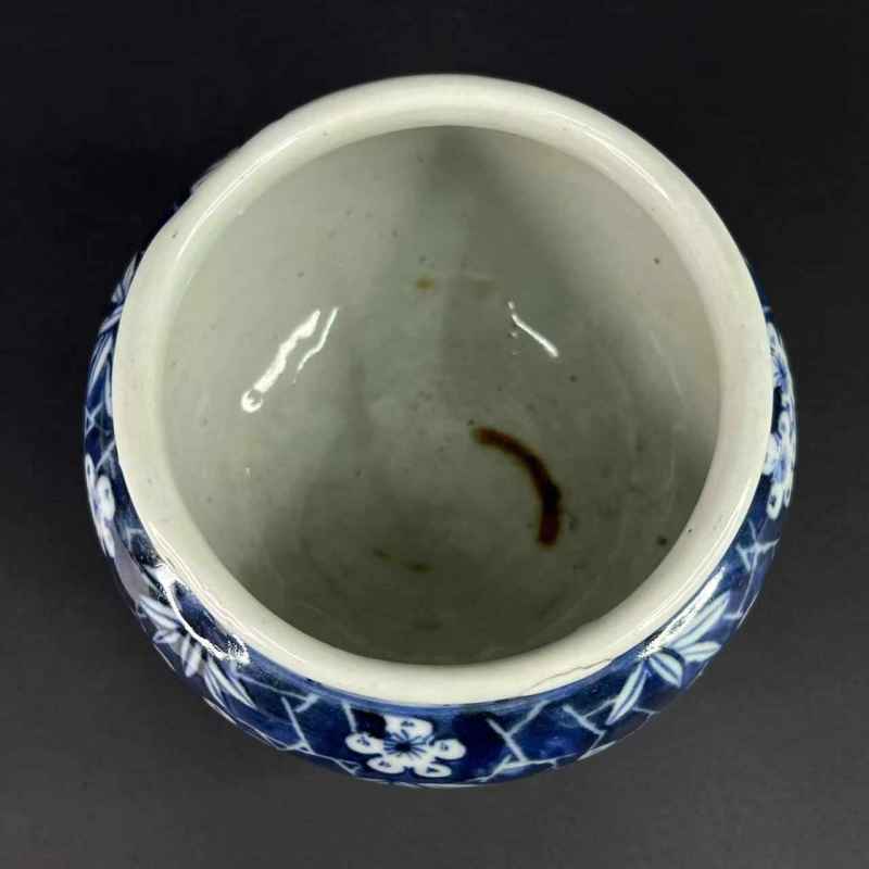 清道光 青花冰梅罐 - 图5