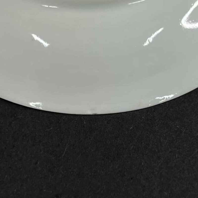 清雍正 仿木纹粉彩富贵如意图杯碟一套 - 图14
