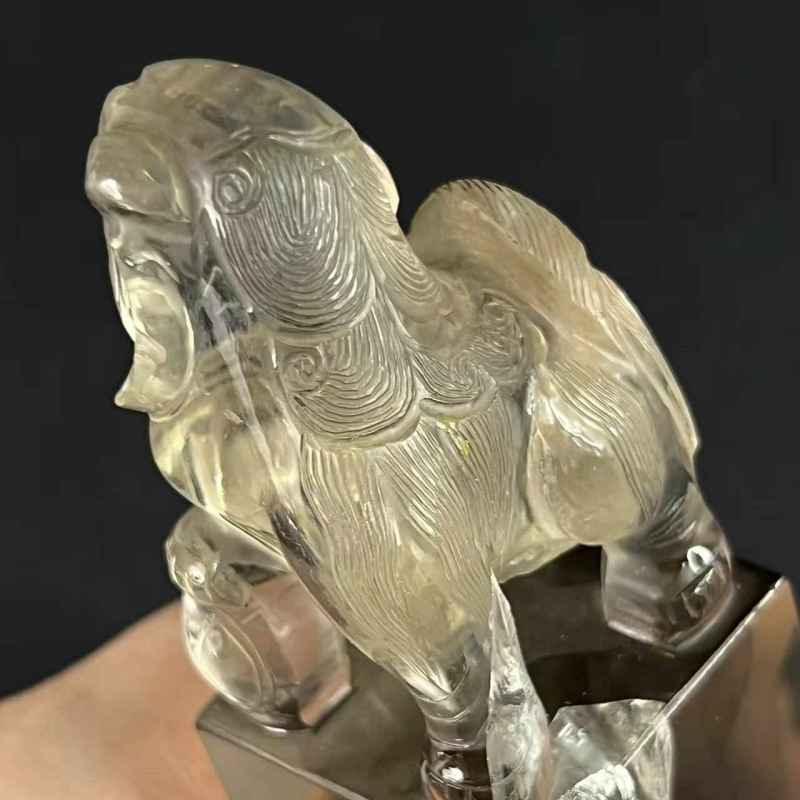清 水晶狮钮印章 - 图8