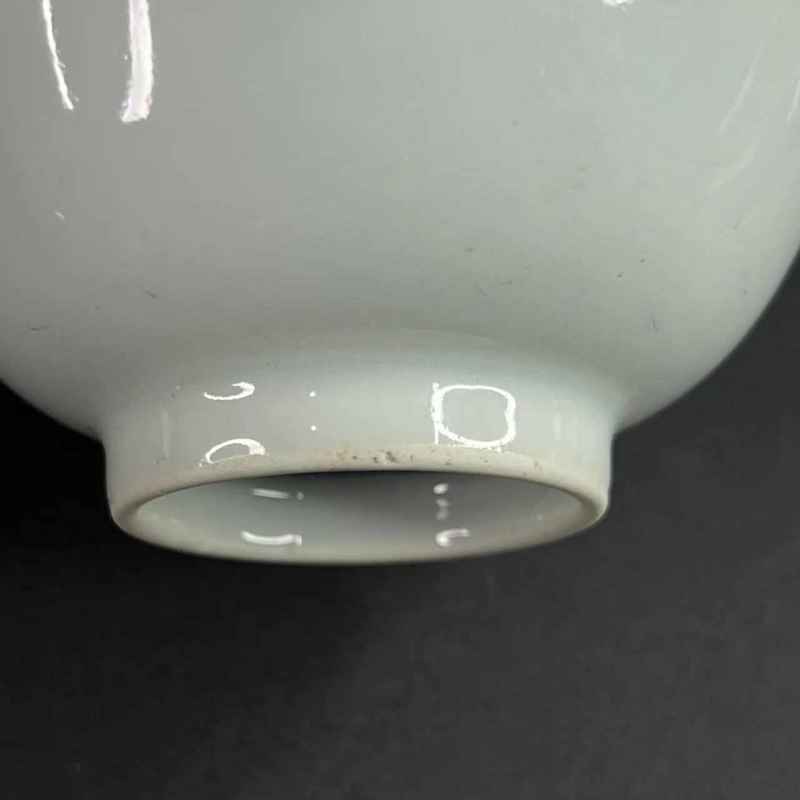 清 青花茶字款压手杯 - 图6