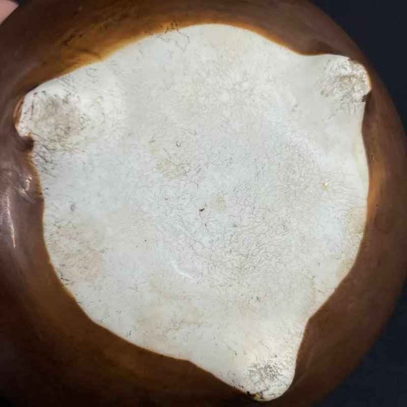 清 酱釉钵式炉 - 图10