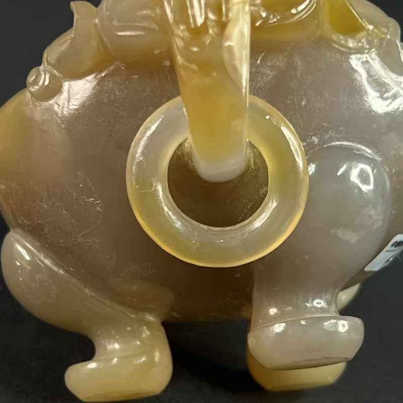民国 玛瑙活环耳炉（已评级） - 图19