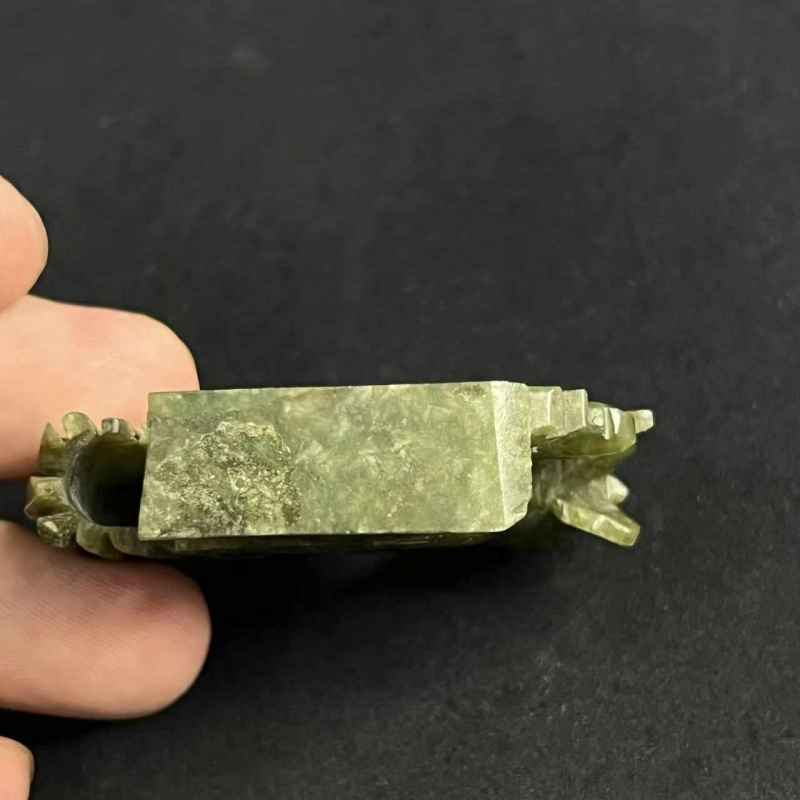 清 翡翠大吉大利摆件一对 - 图7