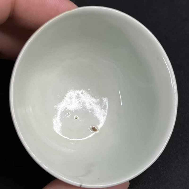 清早期 青花花卉杯一对 - 图5