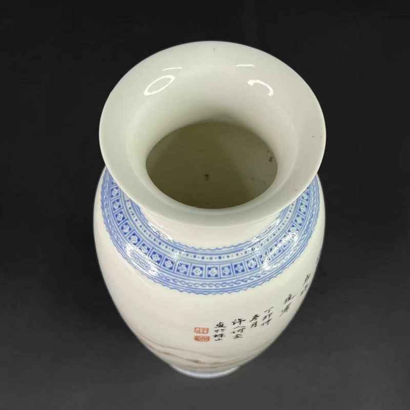 民国 雪景图赏瓶 - 图6