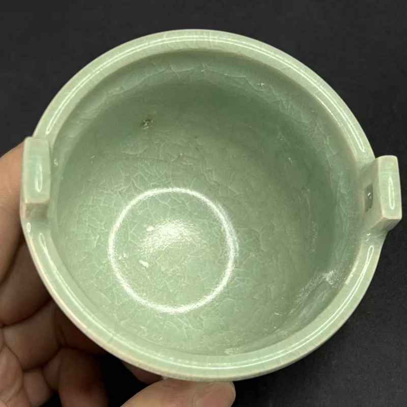 清中期 青釉八卦纹香炉 - 图6