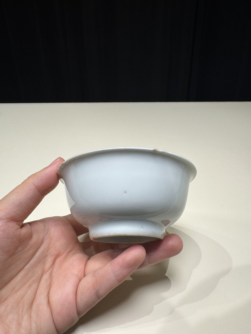 明嘉靖 白釉青花金箓大醮坛用茶盏五只 - 图33