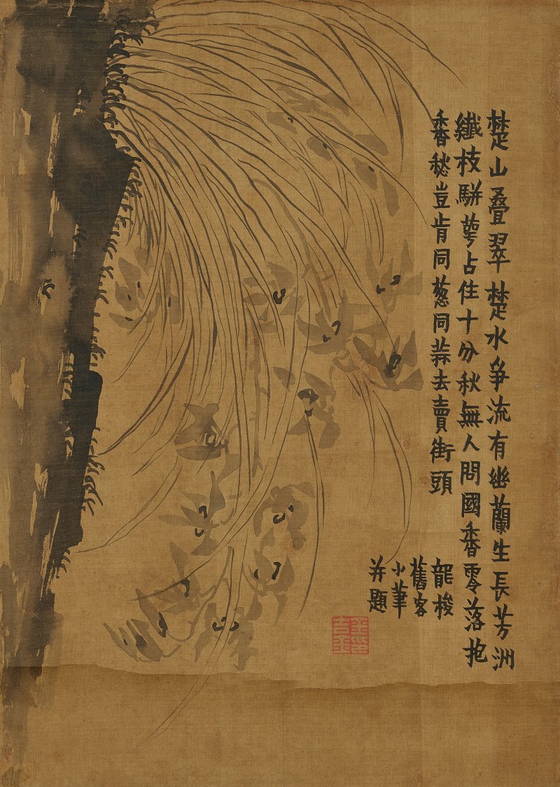 清 金農（1687-1763）  幽蘭 - 图1