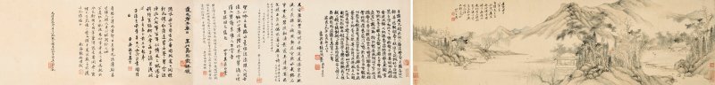 清 湯貽汾（1778-1853）  西泠讀書圖 - 图2