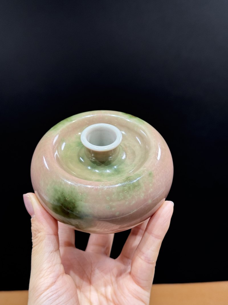 清康熙 豇豆红釉苹果尊 - 图11