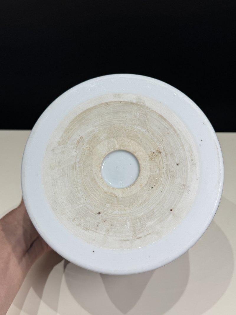 清康熙 洒蓝釉笔筒 - 图9