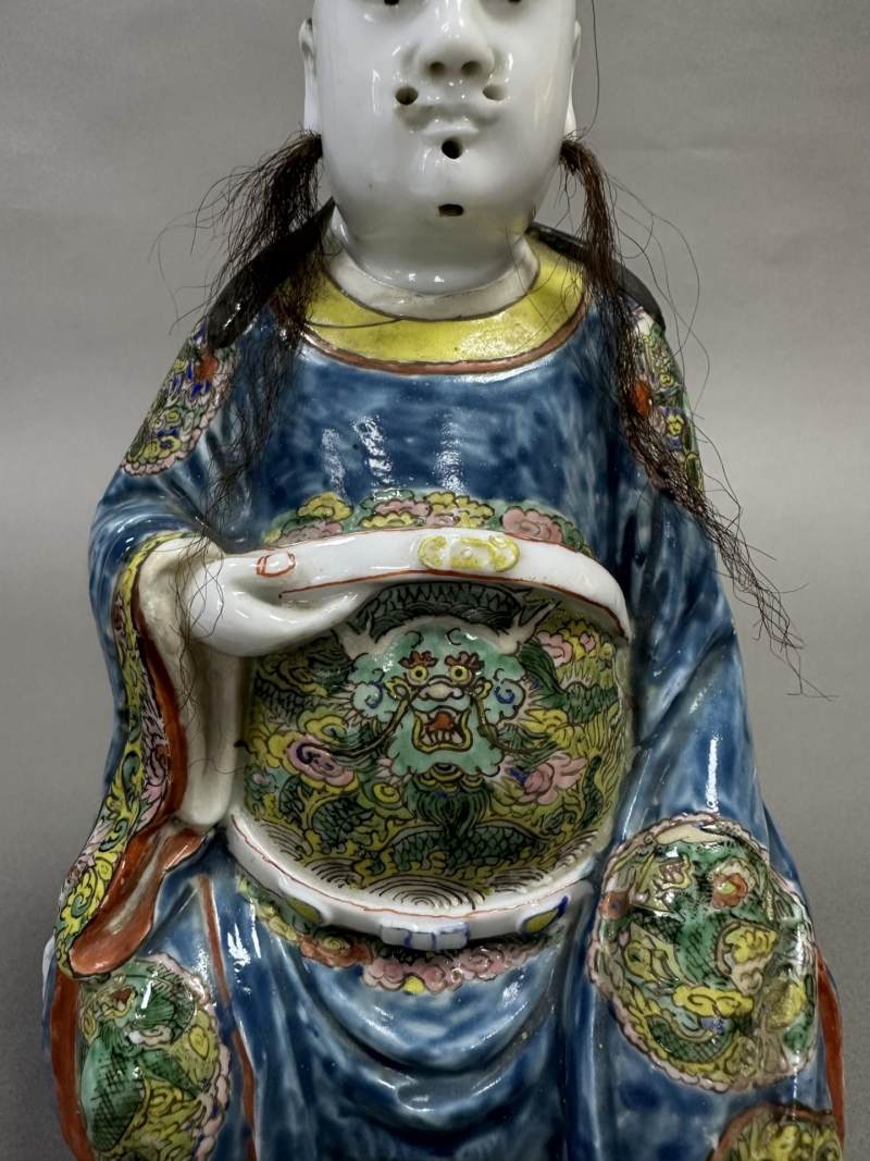    清 德化窑加粉彩文昌帝君 - 图5