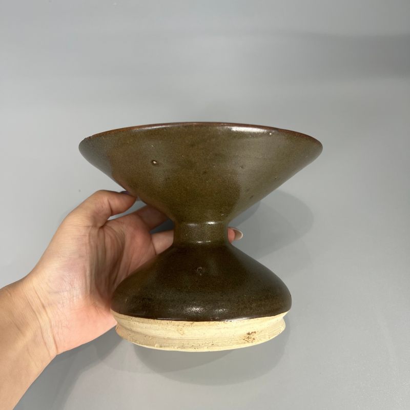 明代 茶叶沫釉渣斗 - 图4