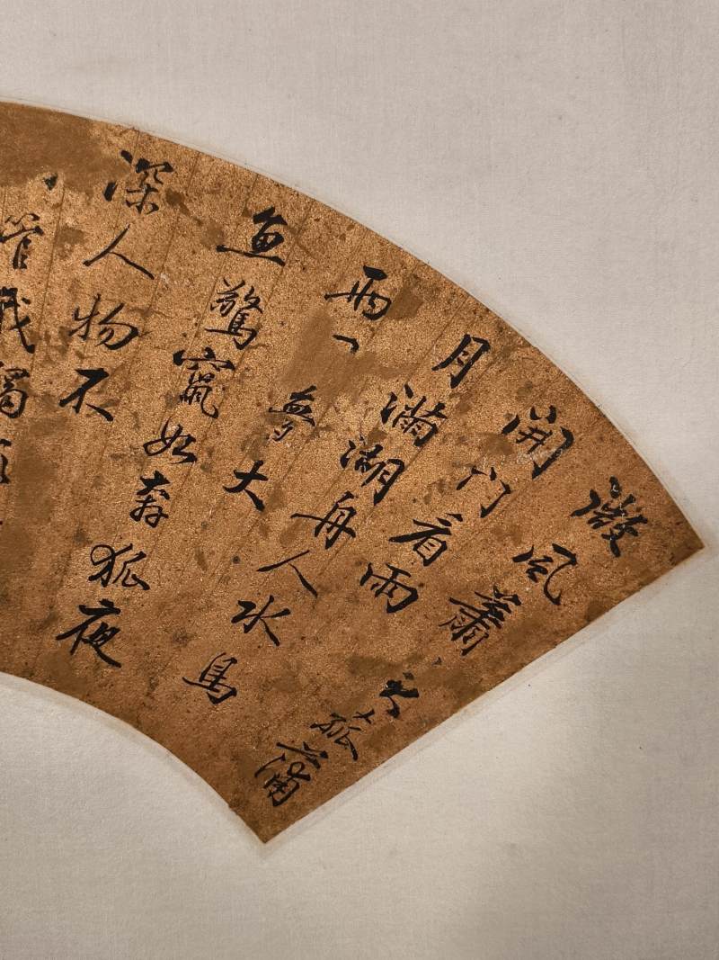    张范我 明 东坡句行书扇面 - 图3