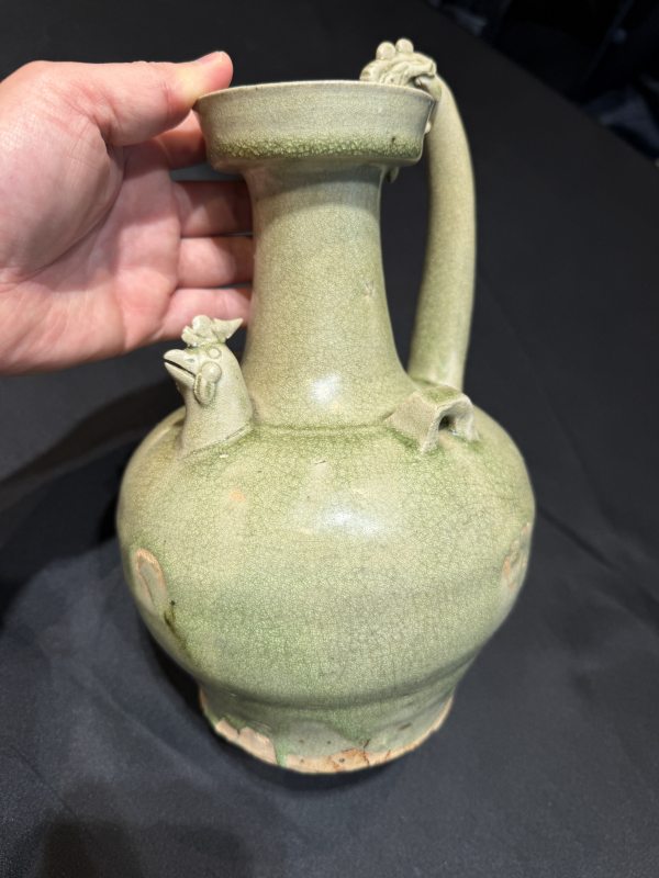 南朝青瓷雞首壺 - 图13