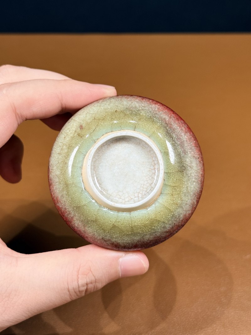 清康熙 郎窑红釉小水盂 - 图8