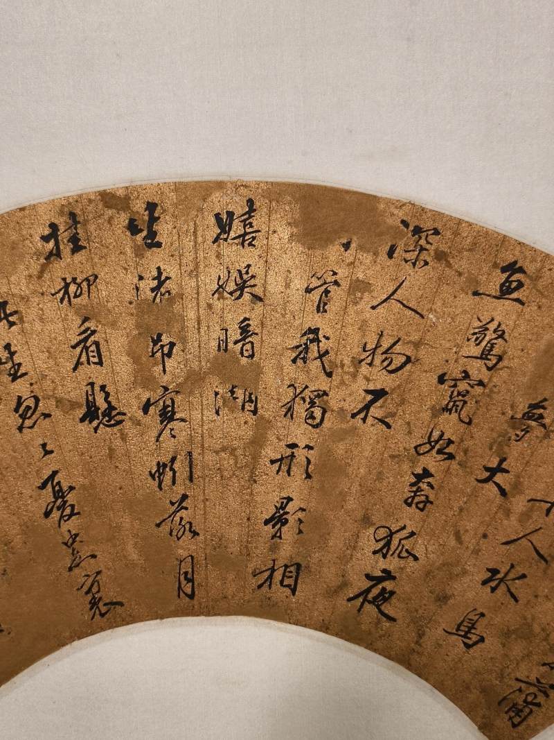    张范我 明 东坡句行书扇面 - 图4