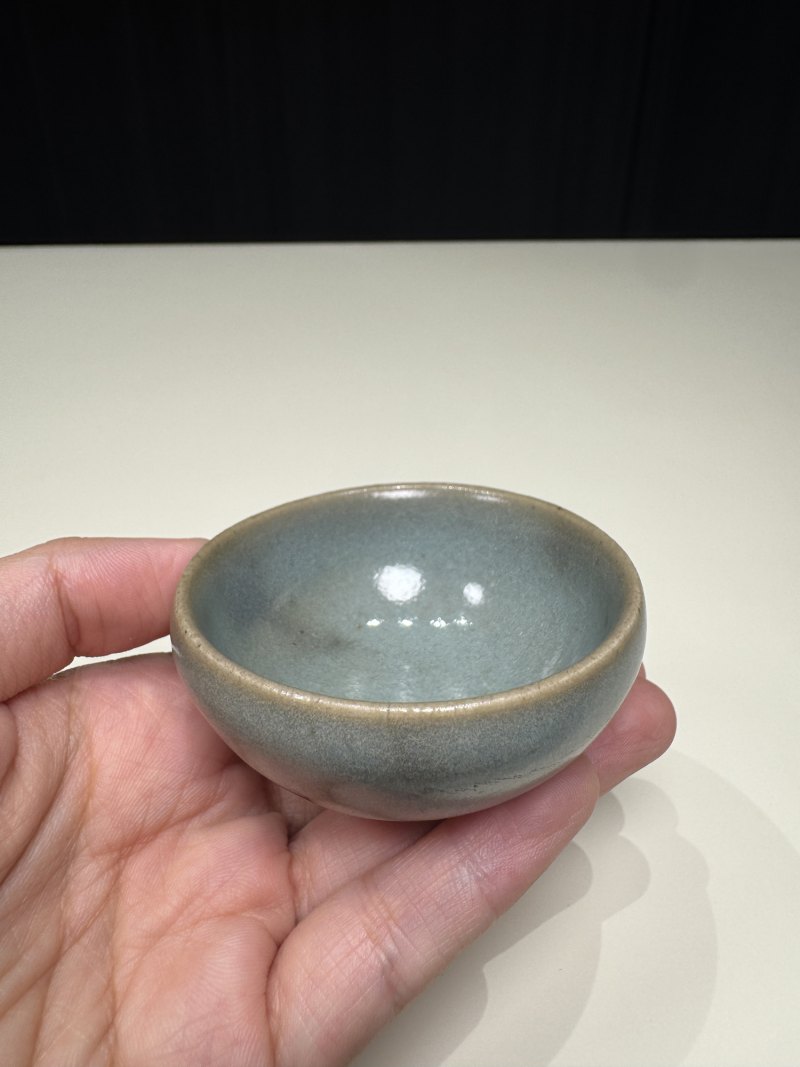明 钧窑紫斑泡泡盏一对 - 图4