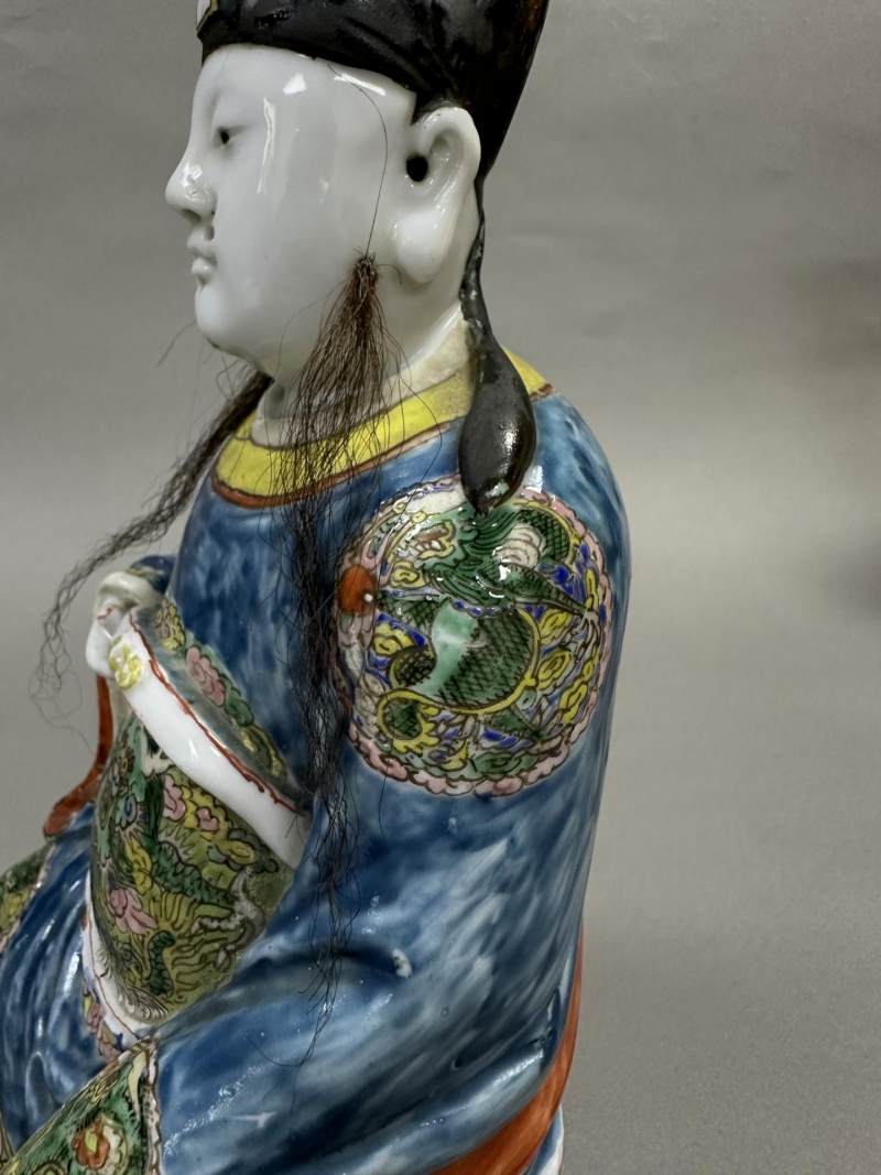    清 德化窑加粉彩文昌帝君 - 图7