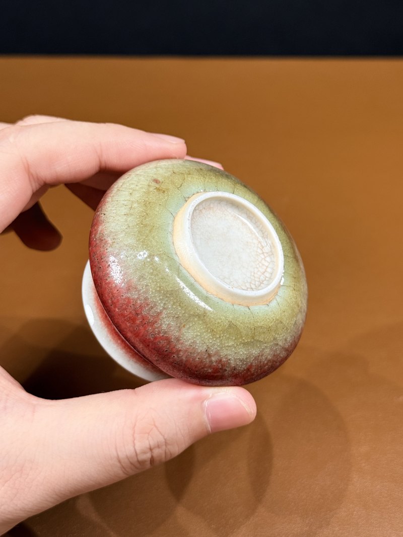 清康熙 郎窑红釉小水盂 - 图9