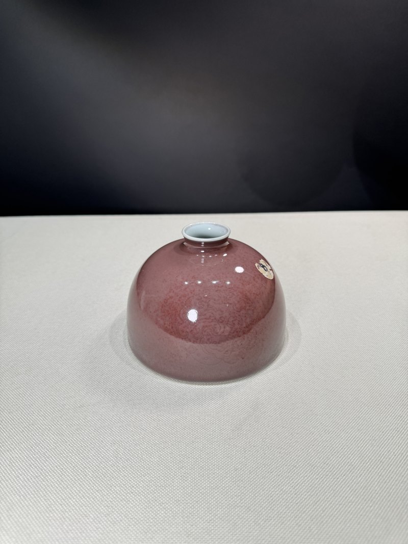清康熙 豇豆红釉太白尊 - 图2
