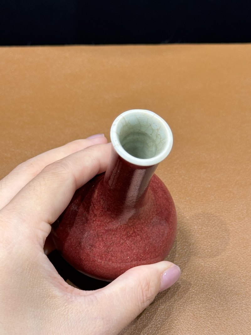 清康熙 郎窑红釉小瓶 - 图6