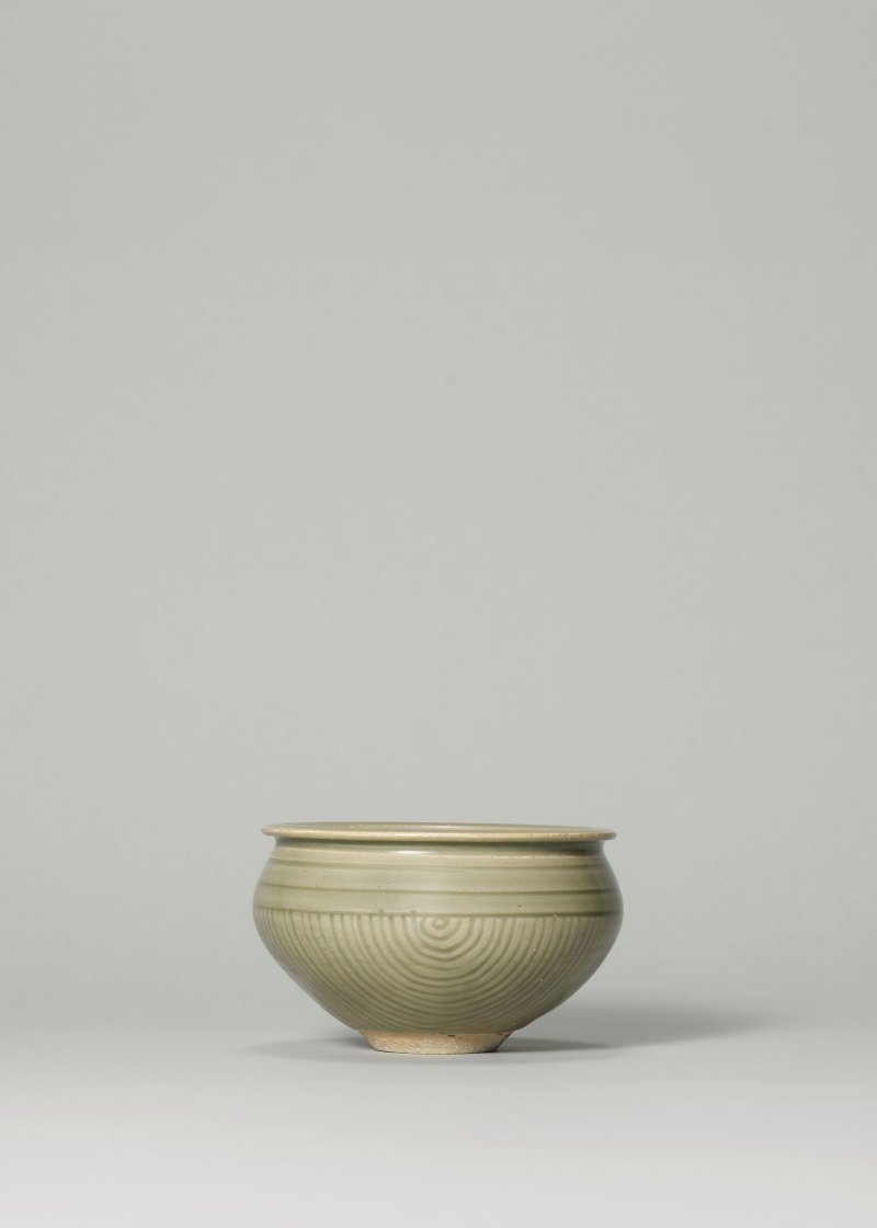 北宋/金　耀州窯青釉刻柳斗紋缽 | A CARVED YAOZHOU CELADON-GLAZED BOWL - 图4