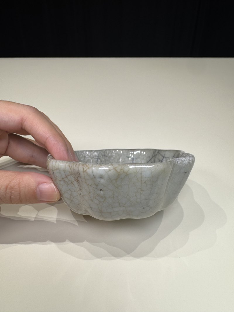 元 哥釉花口洗 - 图6